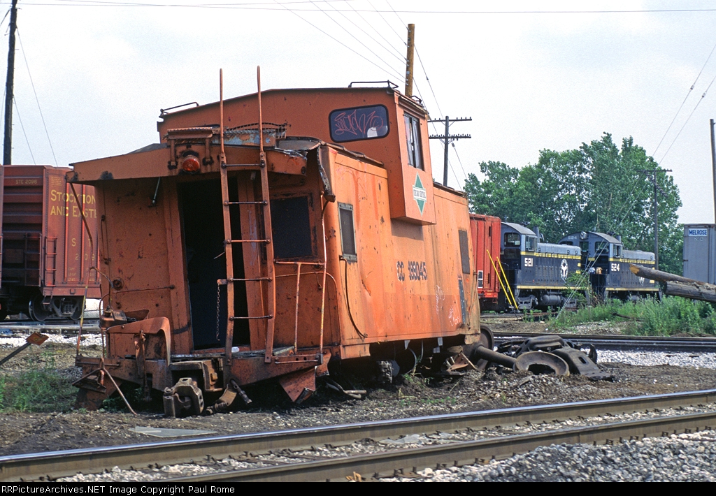 CC 199045, WideVision Caboose, the aftermath of a Chicago Central